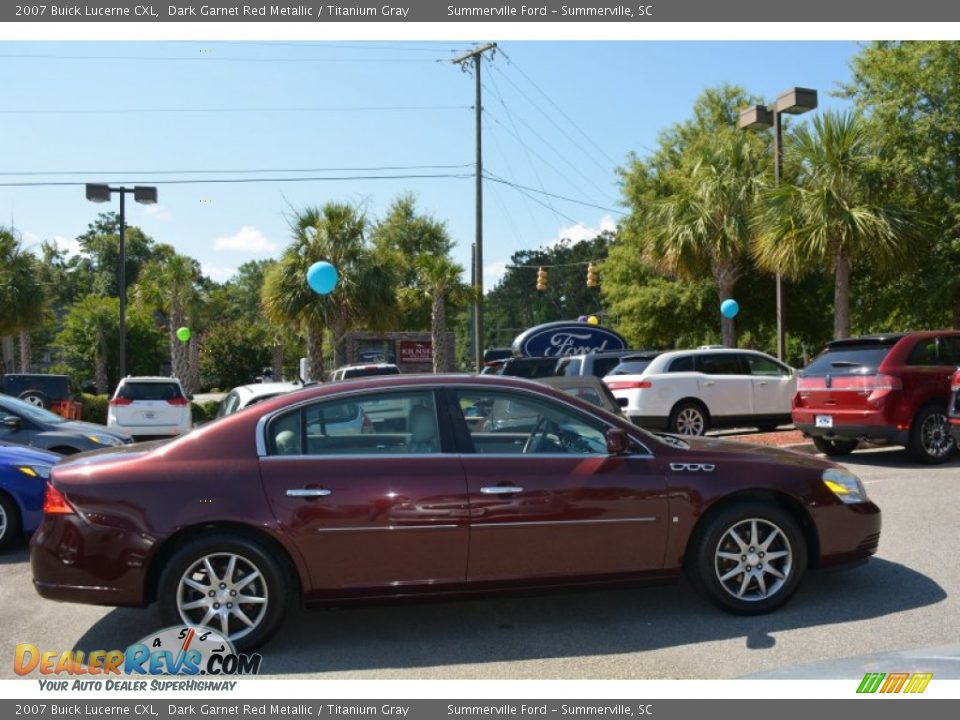 2007 Buick Lucerne CXL Dark Garnet Red Metallic / Titanium Gray Photo #2