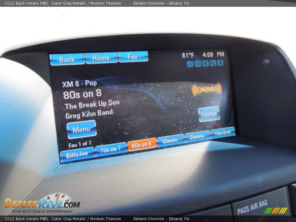 2012 Buick Verano FWD Cyber Gray Metallic / Medium Titanium Photo #25