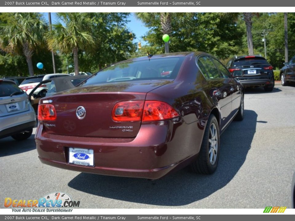 2007 Buick Lucerne CXL Dark Garnet Red Metallic / Titanium Gray Photo #3