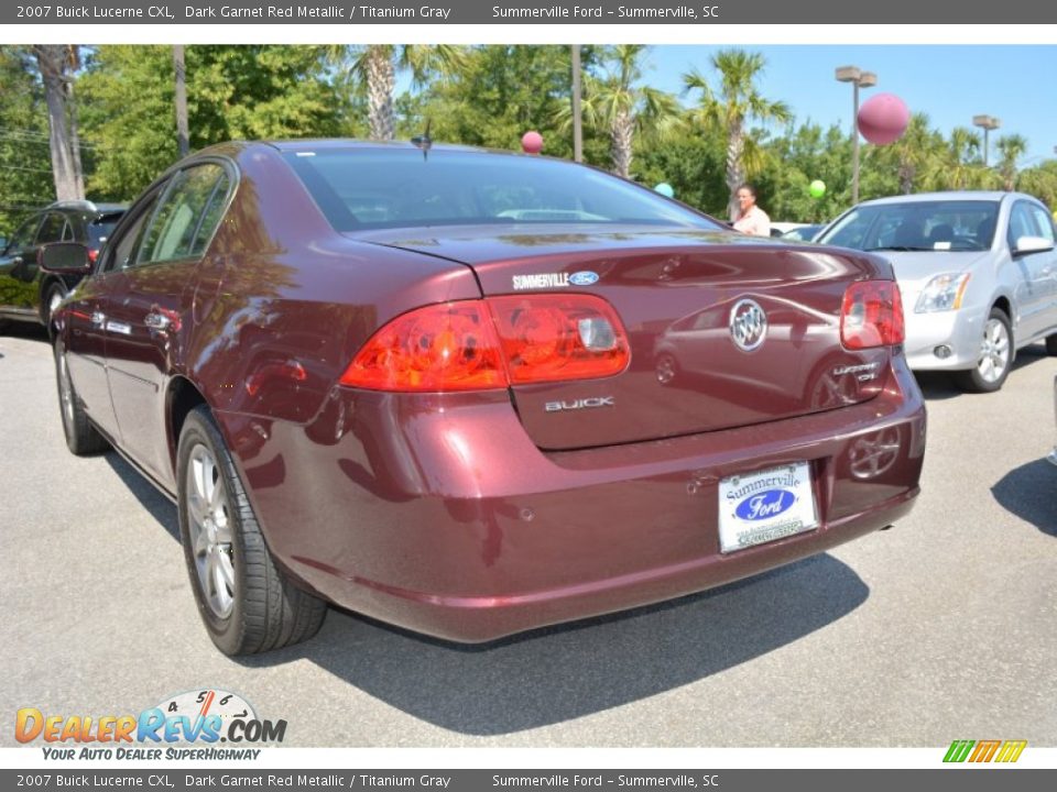 2007 Buick Lucerne CXL Dark Garnet Red Metallic / Titanium Gray Photo #5