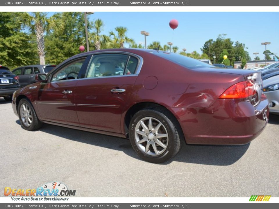 2007 Buick Lucerne CXL Dark Garnet Red Metallic / Titanium Gray Photo #6
