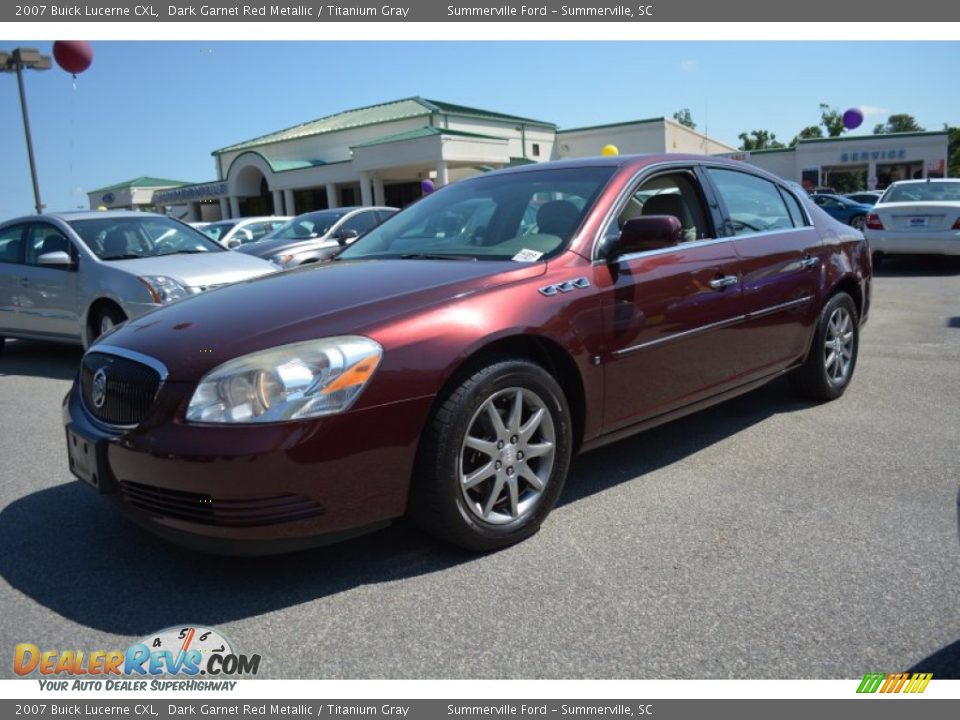 2007 Buick Lucerne CXL Dark Garnet Red Metallic / Titanium Gray Photo #7