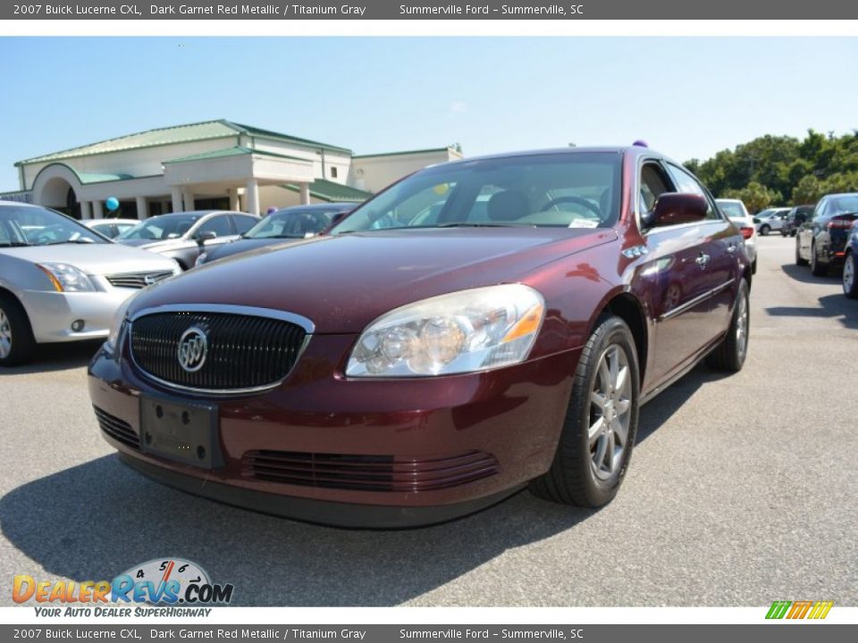 2007 Buick Lucerne CXL Dark Garnet Red Metallic / Titanium Gray Photo #8