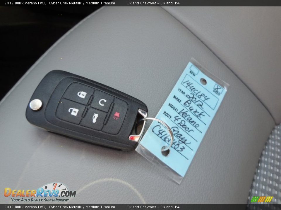 2012 Buick Verano FWD Cyber Gray Metallic / Medium Titanium Photo #31