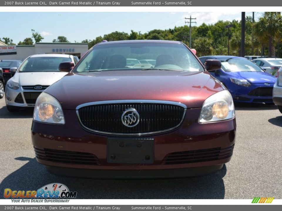 2007 Buick Lucerne CXL Dark Garnet Red Metallic / Titanium Gray Photo #9