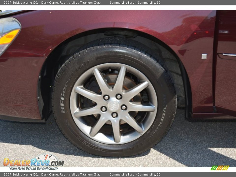 2007 Buick Lucerne CXL Dark Garnet Red Metallic / Titanium Gray Photo #10