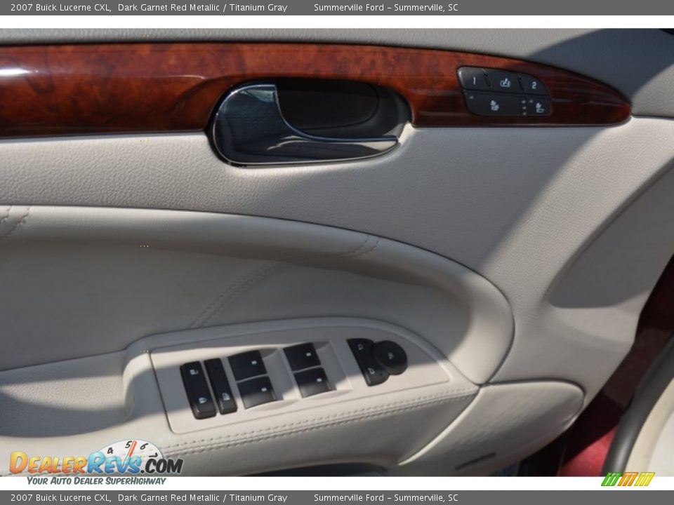 2007 Buick Lucerne CXL Dark Garnet Red Metallic / Titanium Gray Photo #11
