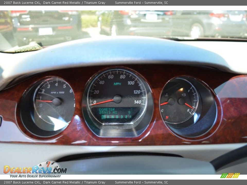 2007 Buick Lucerne CXL Dark Garnet Red Metallic / Titanium Gray Photo #12