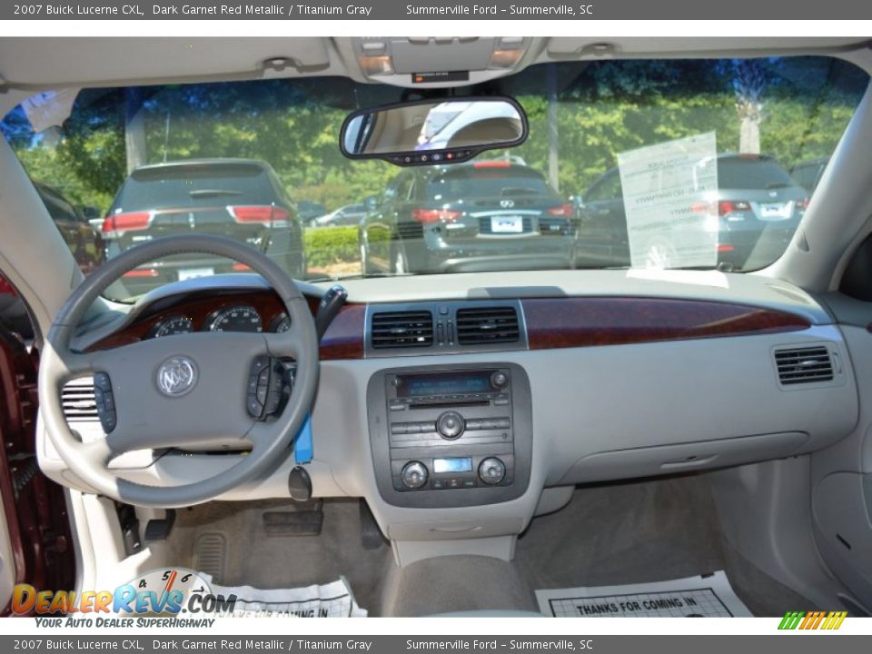 2007 Buick Lucerne CXL Dark Garnet Red Metallic / Titanium Gray Photo #13