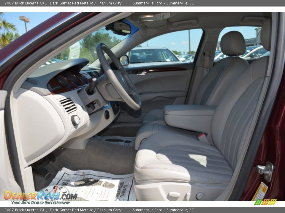 2007 Buick Lucerne CXL Dark Garnet Red Metallic / Titanium Gray Photo #16