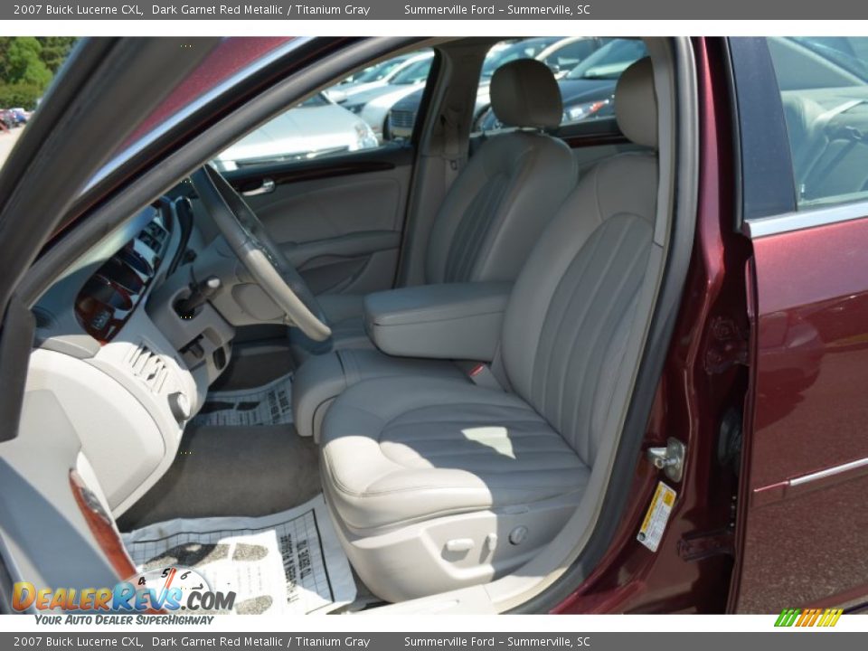 2007 Buick Lucerne CXL Dark Garnet Red Metallic / Titanium Gray Photo #17