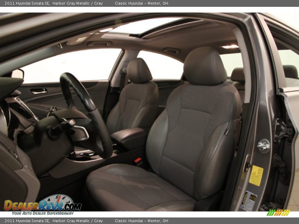 2011 Hyundai Sonata SE Harbor Gray Metallic / Gray Photo #5