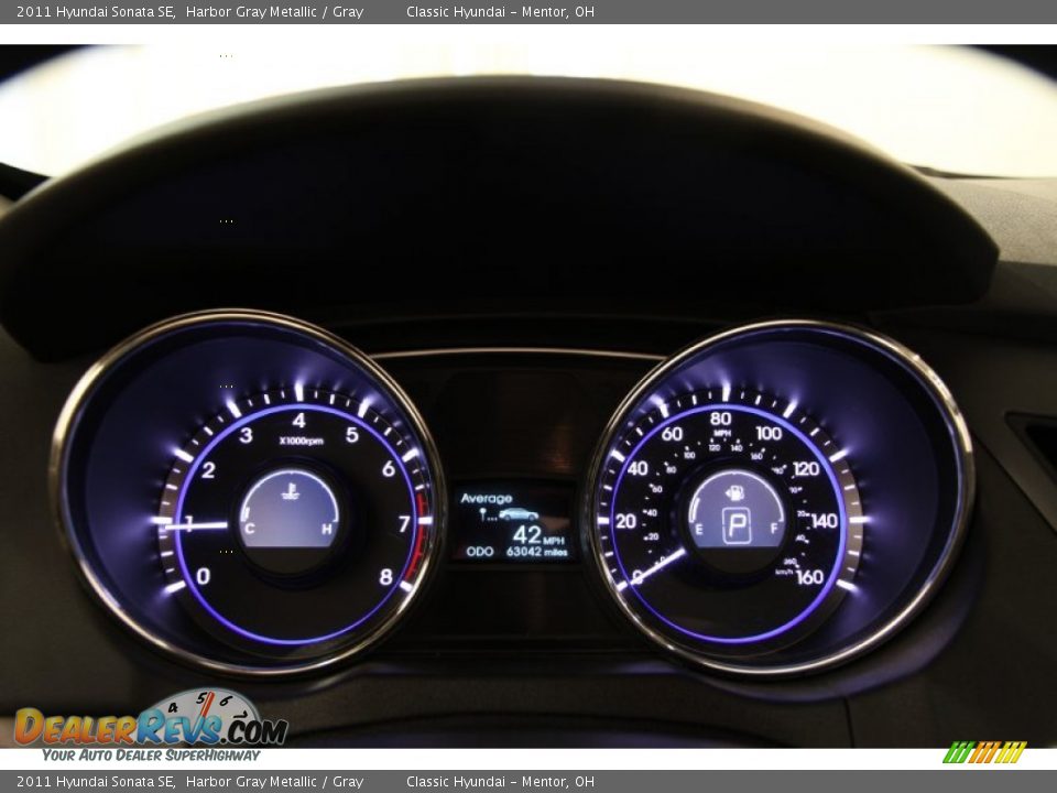 2011 Hyundai Sonata SE Harbor Gray Metallic / Gray Photo #7