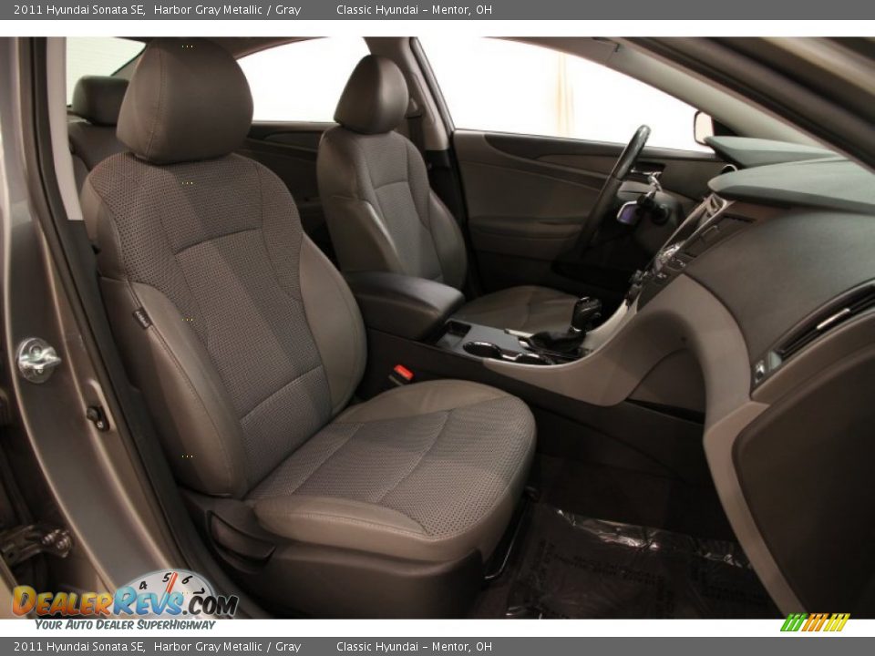 2011 Hyundai Sonata SE Harbor Gray Metallic / Gray Photo #15