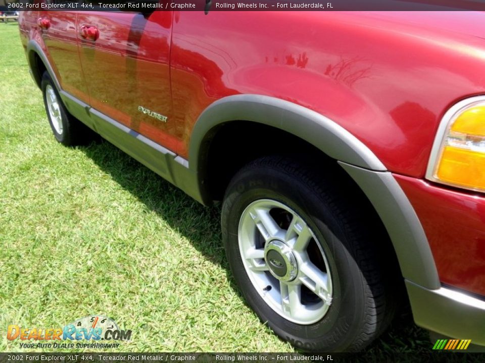 2002 Ford Explorer XLT 4x4 Toreador Red Metallic / Graphite Photo #23