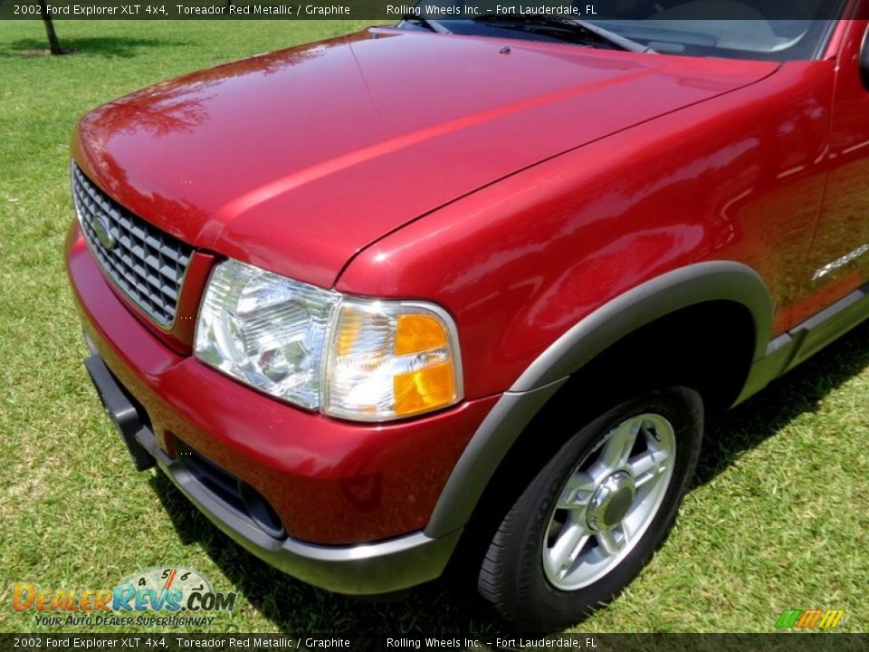 2002 Ford Explorer XLT 4x4 Toreador Red Metallic / Graphite Photo #25