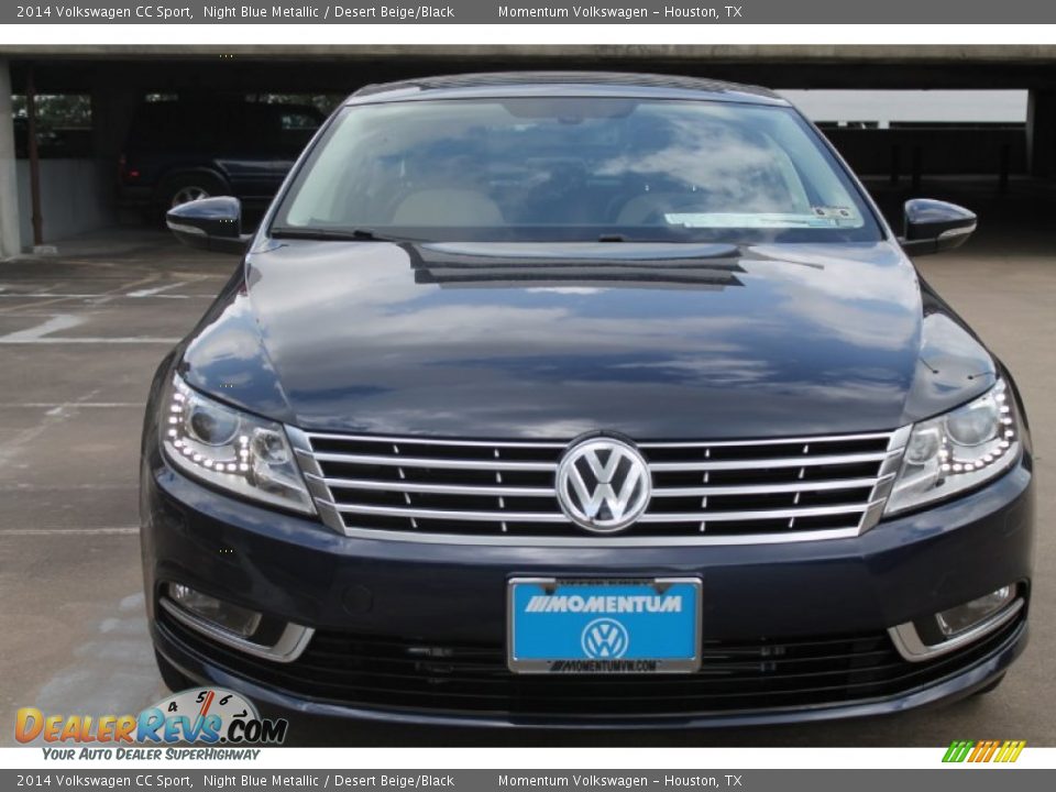 2014 Volkswagen CC Sport Night Blue Metallic / Desert Beige/Black Photo #2