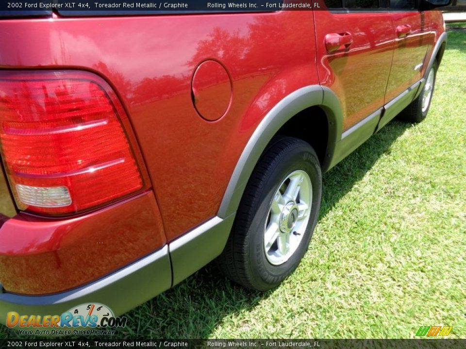 2002 Ford Explorer XLT 4x4 Toreador Red Metallic / Graphite Photo #31