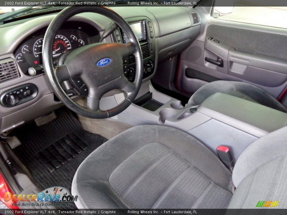 Graphite Interior - 2002 Ford Explorer XLT 4x4 Photo #32
