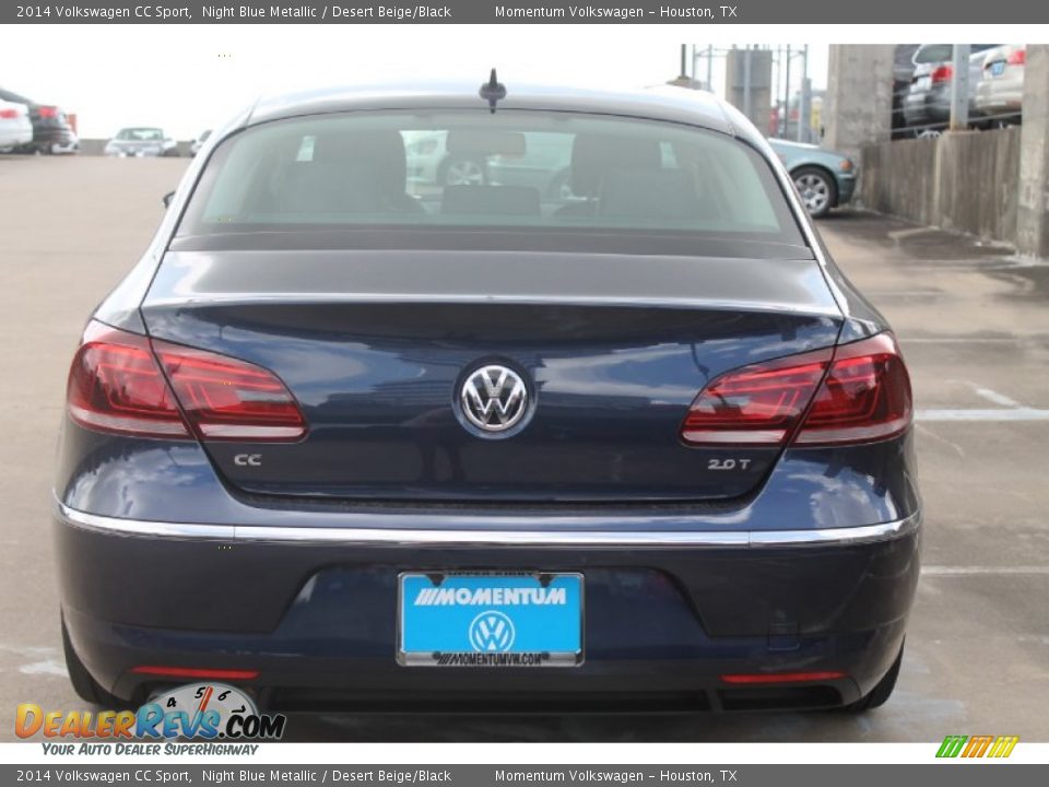 2014 Volkswagen CC Sport Night Blue Metallic / Desert Beige/Black Photo #7