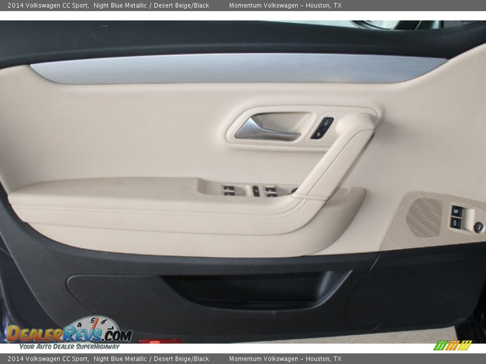 2014 Volkswagen CC Sport Night Blue Metallic / Desert Beige/Black Photo #13