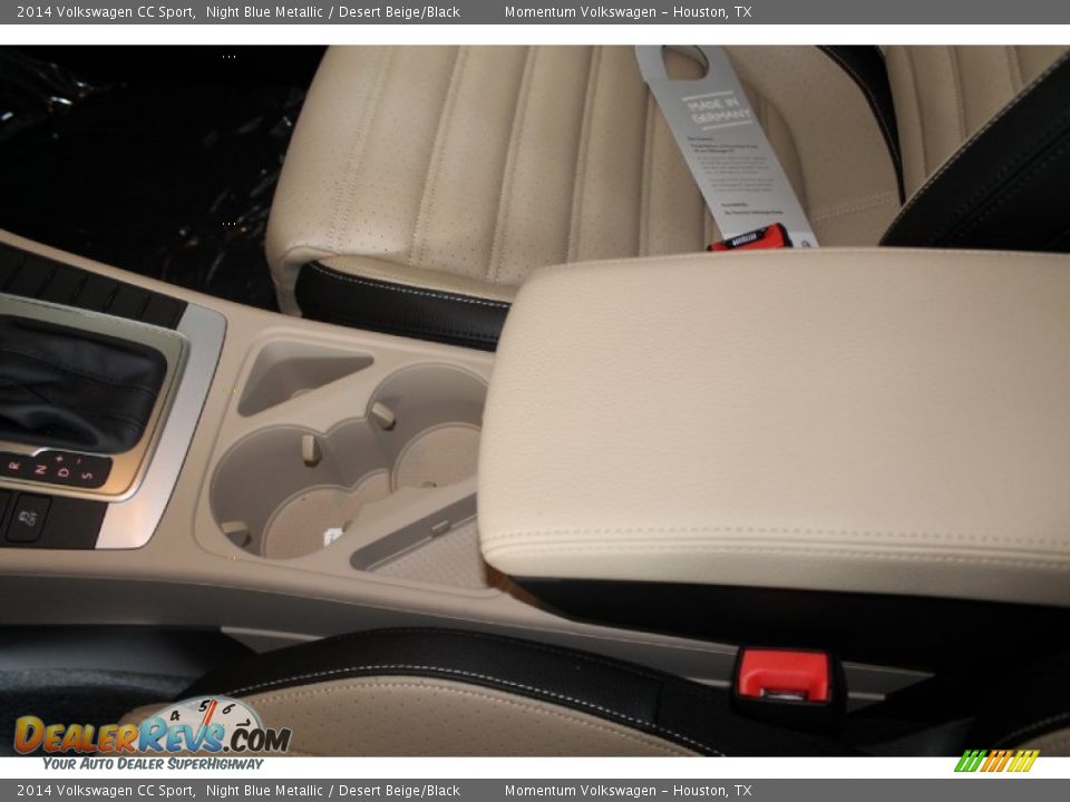 2014 Volkswagen CC Sport Night Blue Metallic / Desert Beige/Black Photo #17