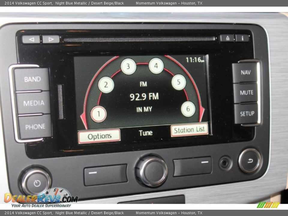 2014 Volkswagen CC Sport Night Blue Metallic / Desert Beige/Black Photo #18