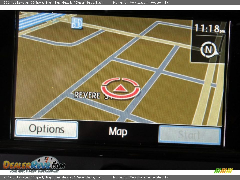 2014 Volkswagen CC Sport Night Blue Metallic / Desert Beige/Black Photo #21