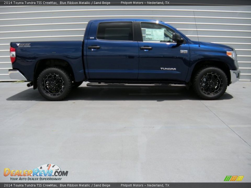 2014 Toyota Tundra TSS CrewMax Blue Ribbon Metallic / Sand Beige Photo #3