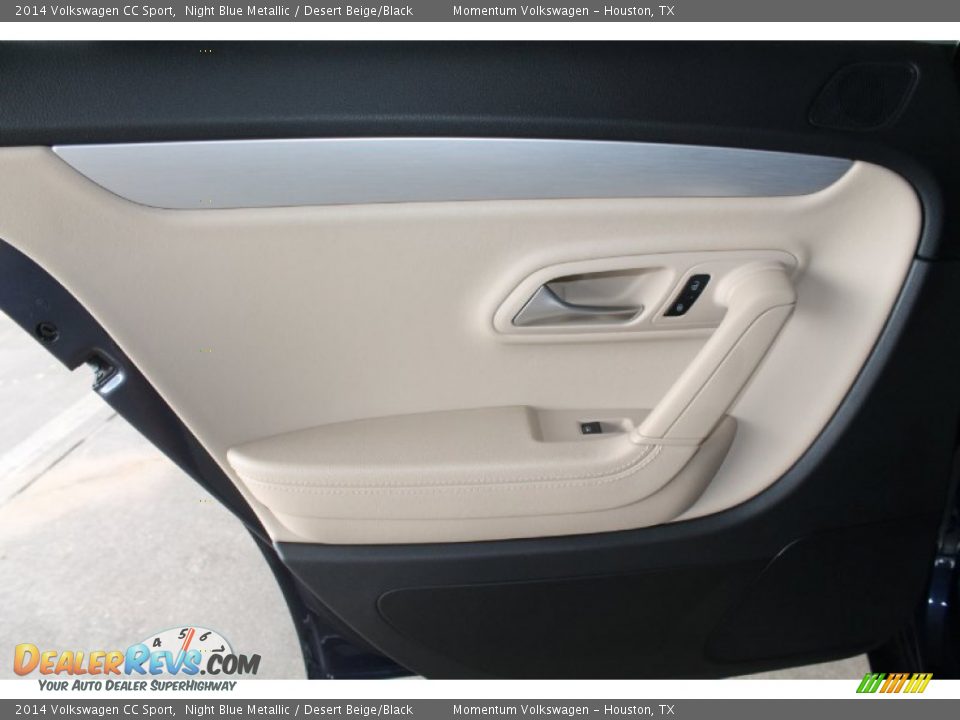 2014 Volkswagen CC Sport Night Blue Metallic / Desert Beige/Black Photo #23