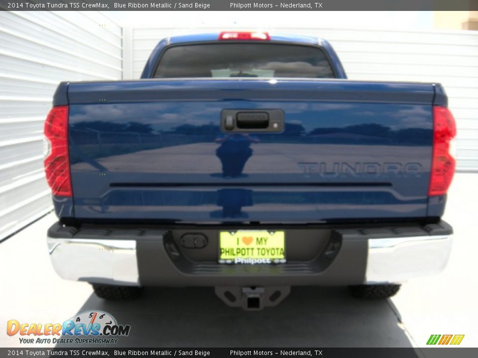 2014 Toyota Tundra TSS CrewMax Blue Ribbon Metallic / Sand Beige Photo #5