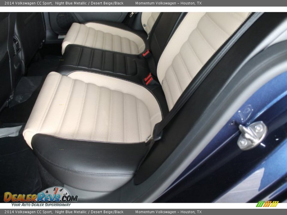 2014 Volkswagen CC Sport Night Blue Metallic / Desert Beige/Black Photo #24
