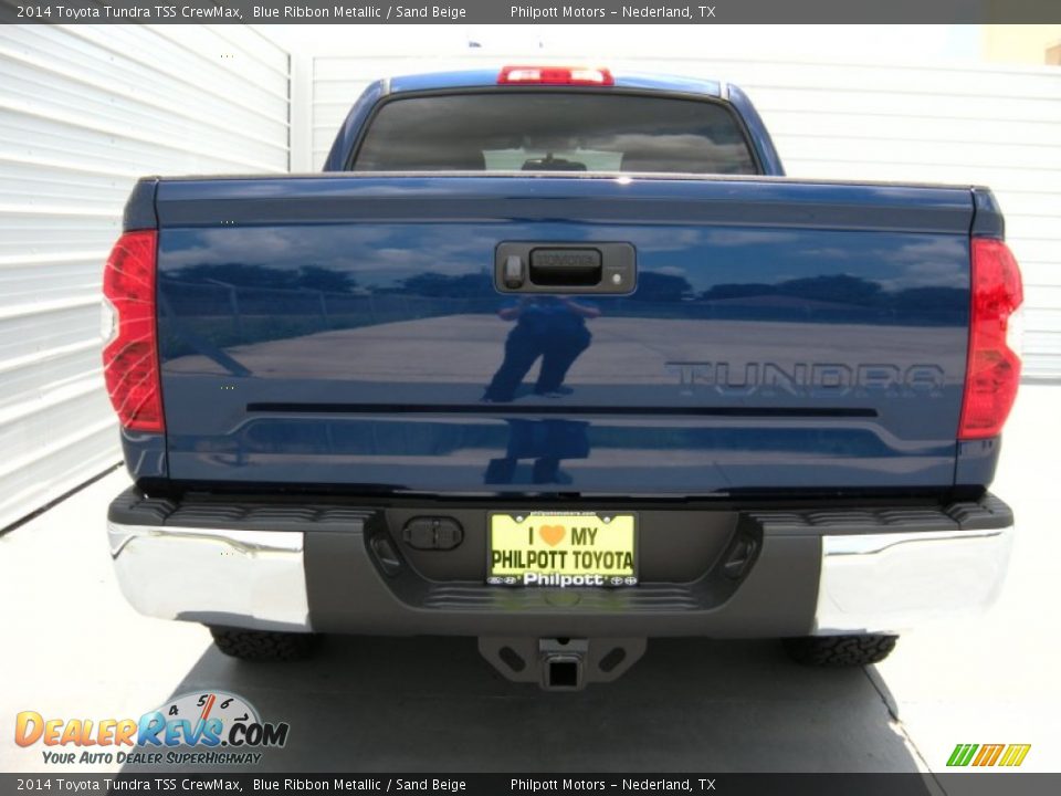 2014 Toyota Tundra TSS CrewMax Blue Ribbon Metallic / Sand Beige Photo #6
