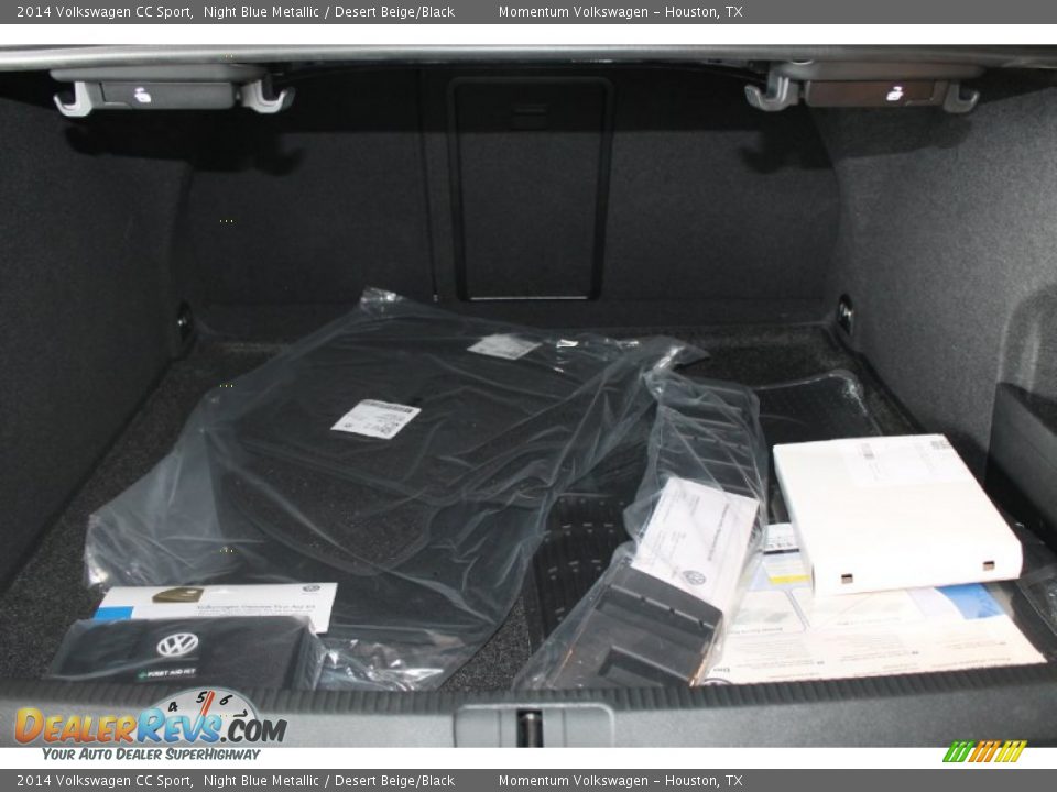 2014 Volkswagen CC Sport Night Blue Metallic / Desert Beige/Black Photo #27