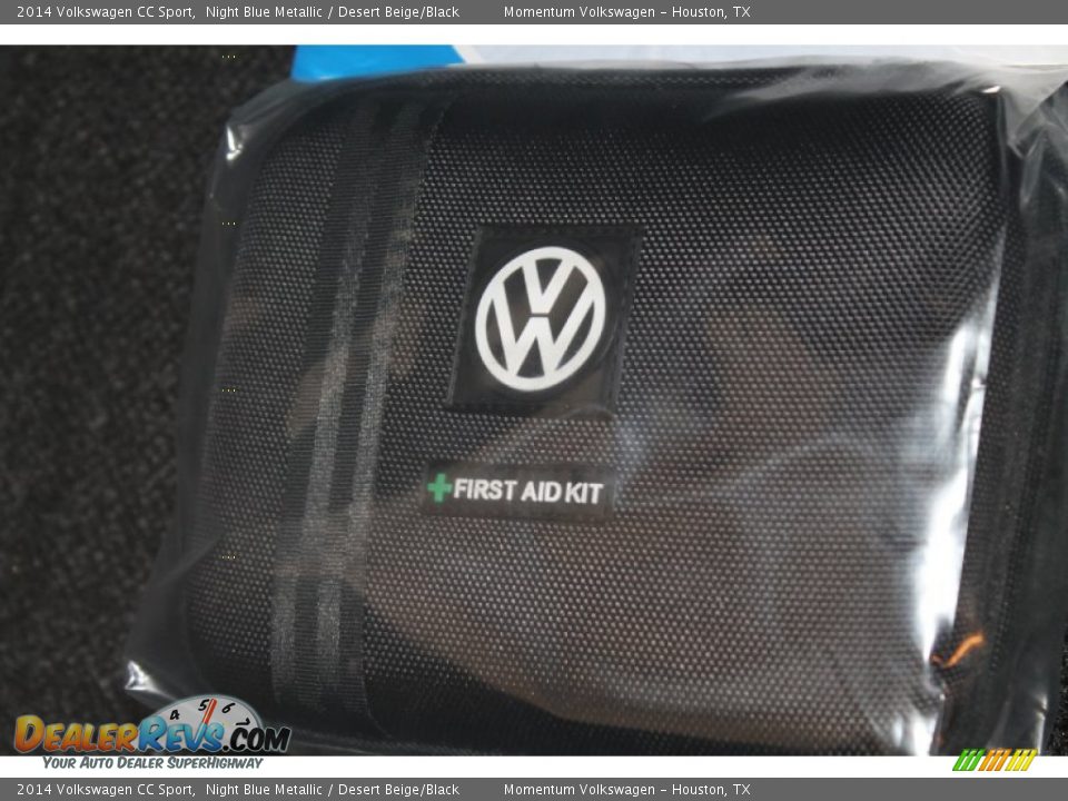 2014 Volkswagen CC Sport Night Blue Metallic / Desert Beige/Black Photo #28