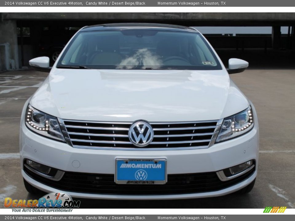 2014 Volkswagen CC V6 Executive 4Motion Candy White / Desert Beige/Black Photo #2