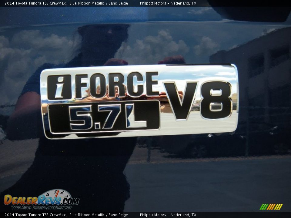 2014 Toyota Tundra TSS CrewMax Blue Ribbon Metallic / Sand Beige Photo #14