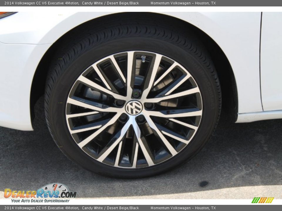 2014 Volkswagen CC V6 Executive 4Motion Candy White / Desert Beige/Black Photo #4
