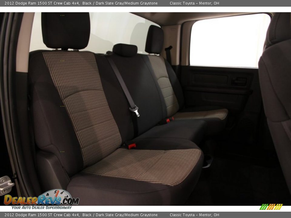 2012 Dodge Ram 1500 ST Crew Cab 4x4 Black / Dark Slate Gray/Medium Graystone Photo #14