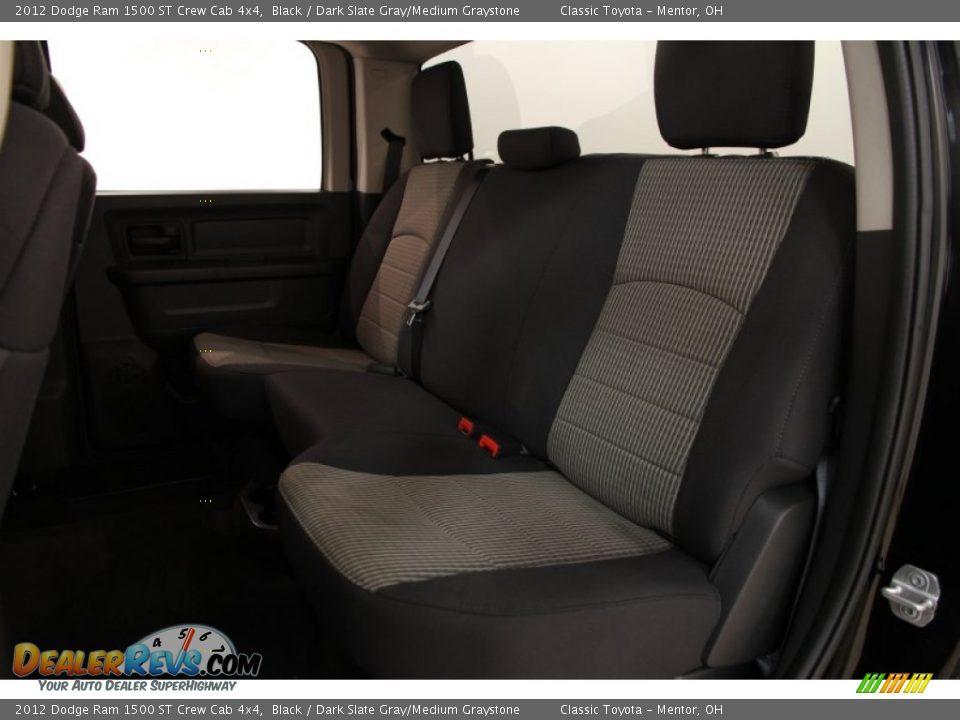 2012 Dodge Ram 1500 ST Crew Cab 4x4 Black / Dark Slate Gray/Medium Graystone Photo #15