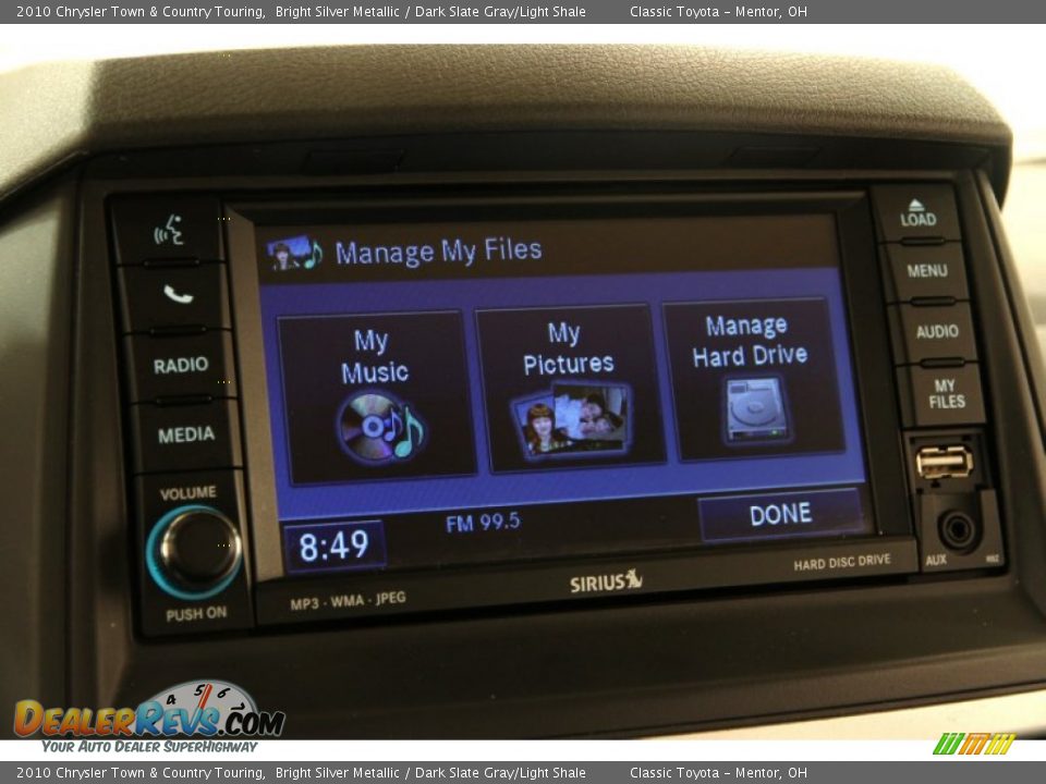 2010 Chrysler Town & Country Touring Bright Silver Metallic / Dark Slate Gray/Light Shale Photo #13