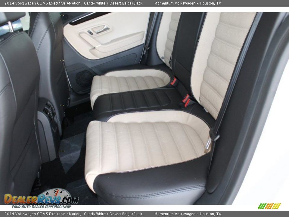 2014 Volkswagen CC V6 Executive 4Motion Candy White / Desert Beige/Black Photo #26