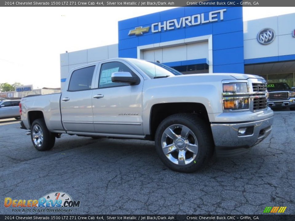 2014 Chevrolet Silverado 1500 LTZ Z71 Crew Cab 4x4 Silver Ice Metallic / Jet Black/Dark Ash Photo #1