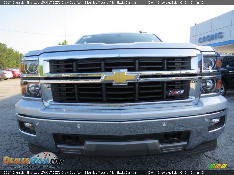 2014 Chevrolet Silverado 1500 LTZ Z71 Crew Cab 4x4 Silver Ice Metallic / Jet Black/Dark Ash Photo #2