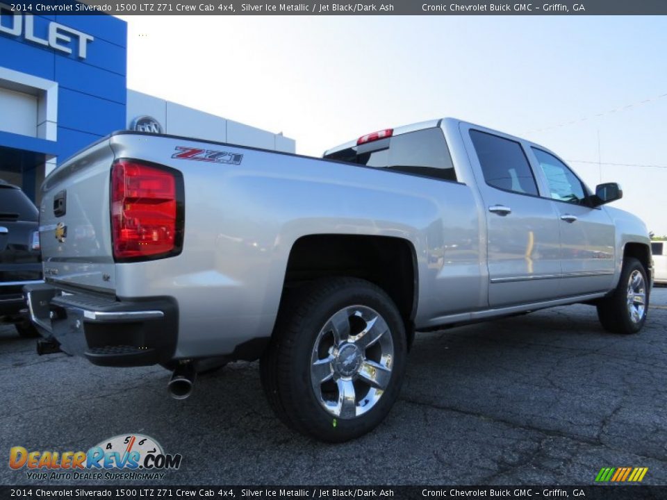 2014 Chevrolet Silverado 1500 LTZ Z71 Crew Cab 4x4 Silver Ice Metallic / Jet Black/Dark Ash Photo #7