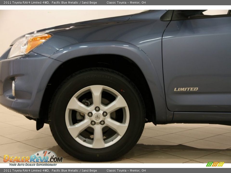 2011 Toyota RAV4 Limited 4WD Pacific Blue Metallic / Sand Beige Photo #16