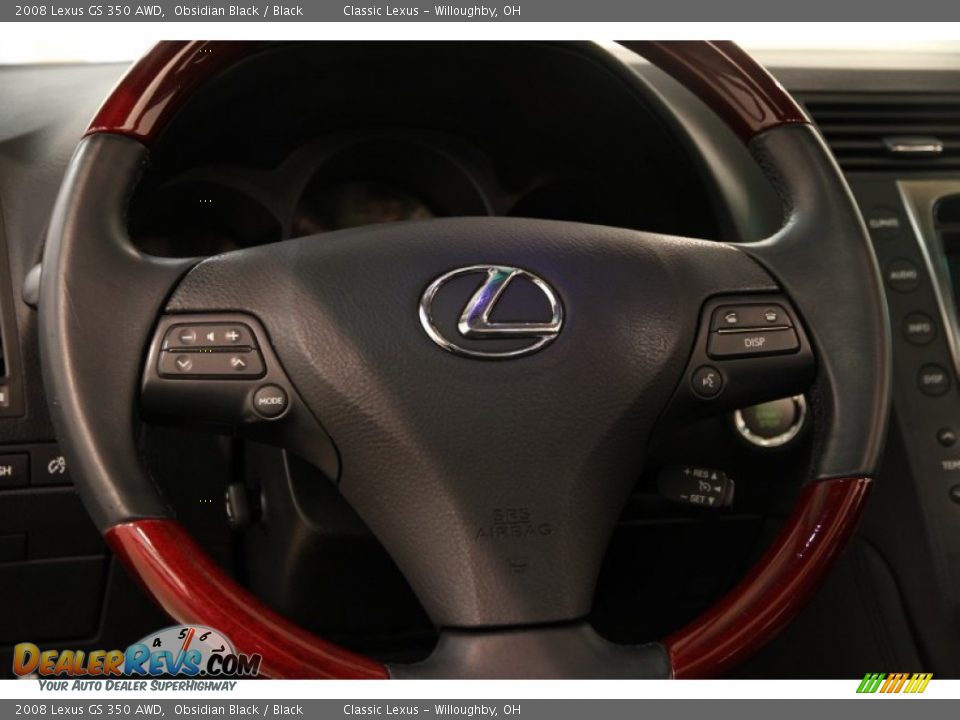 2008 Lexus GS 350 AWD Obsidian Black / Black Photo #10