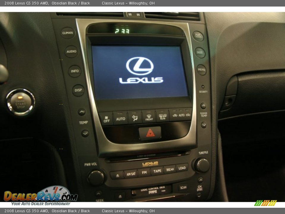 2008 Lexus GS 350 AWD Obsidian Black / Black Photo #12