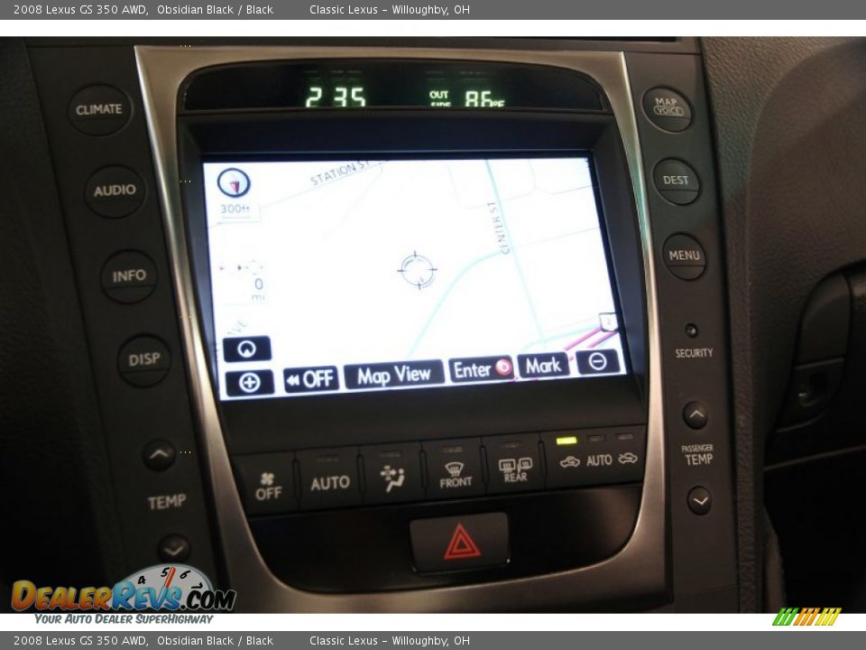 2008 Lexus GS 350 AWD Obsidian Black / Black Photo #19