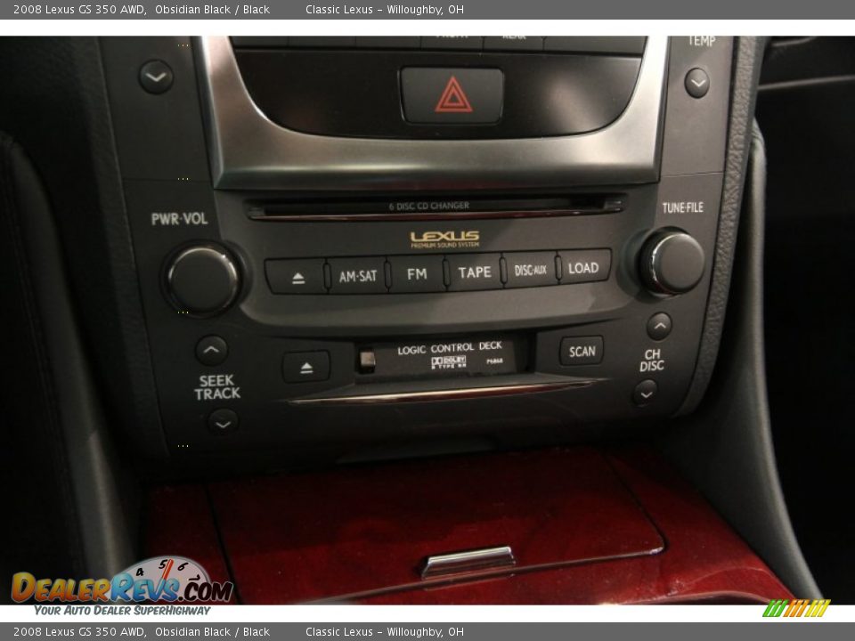 2008 Lexus GS 350 AWD Obsidian Black / Black Photo #20